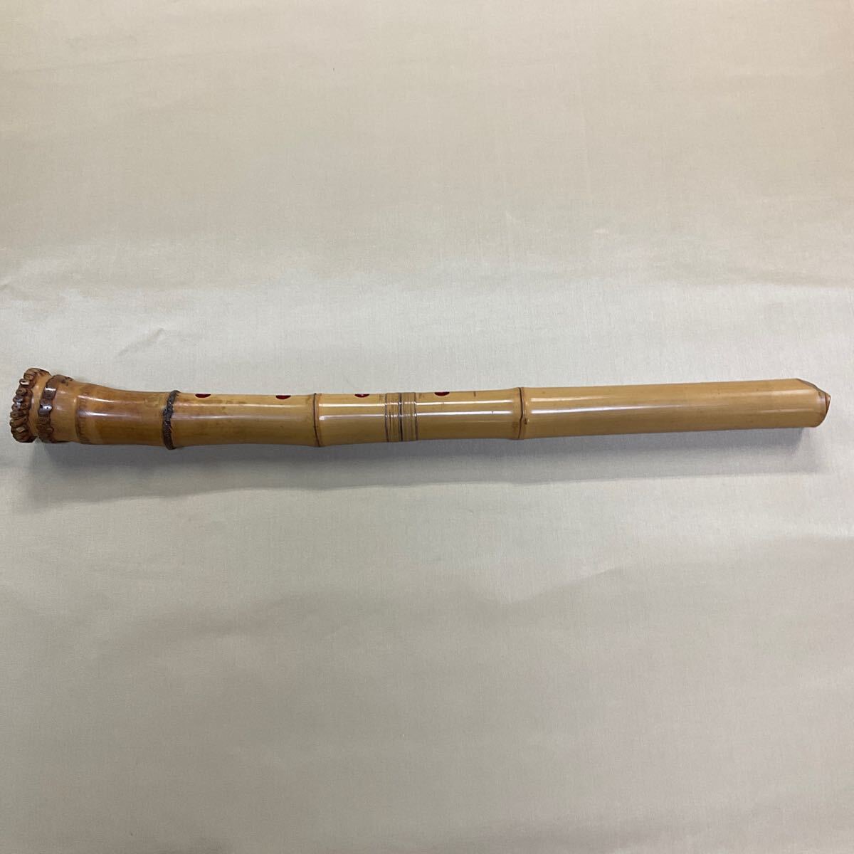 尺八 在銘「昌山」 竹製 和楽器 時代(本体)|売買された 尺八 在銘「昌山」 竹製 和楽器 時代(本体)|売買された