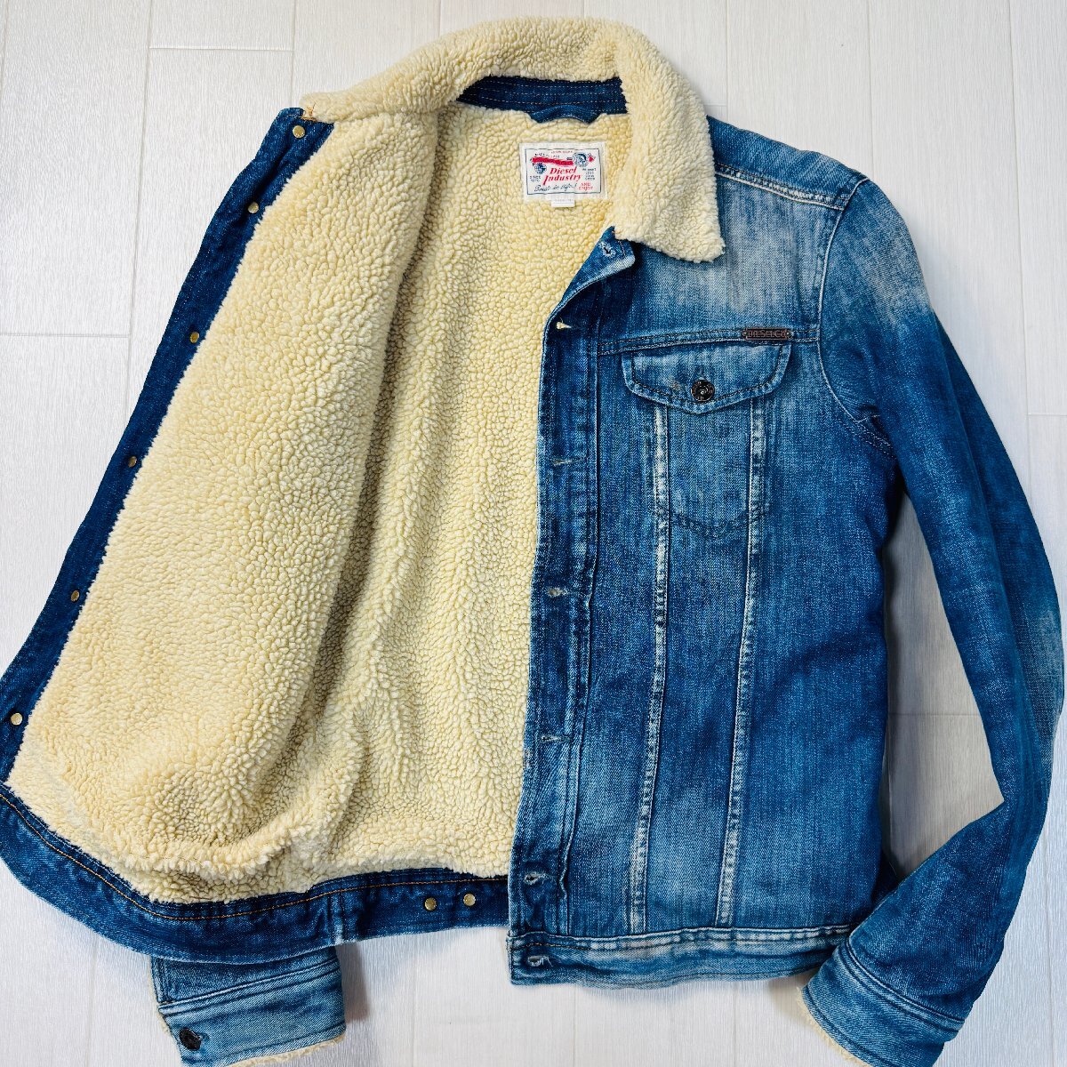 良品/M-L相当☆ディーゼル/DIESEL 裏ボア デニムジャケット G 良品/M-L相当☆ディーゼル/DIESEL 裏ボア デニムジャケット G