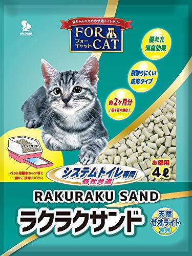 新東北化學(xué)工業(yè) 貓砂 フォーキャットラクラクサンド 4L