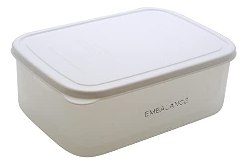 ウィルマックスEMBALANCE(エンバランス)保存容器レクタングルコンテナ(角型)XL(2100ｍｌ)ザル付きホワイト