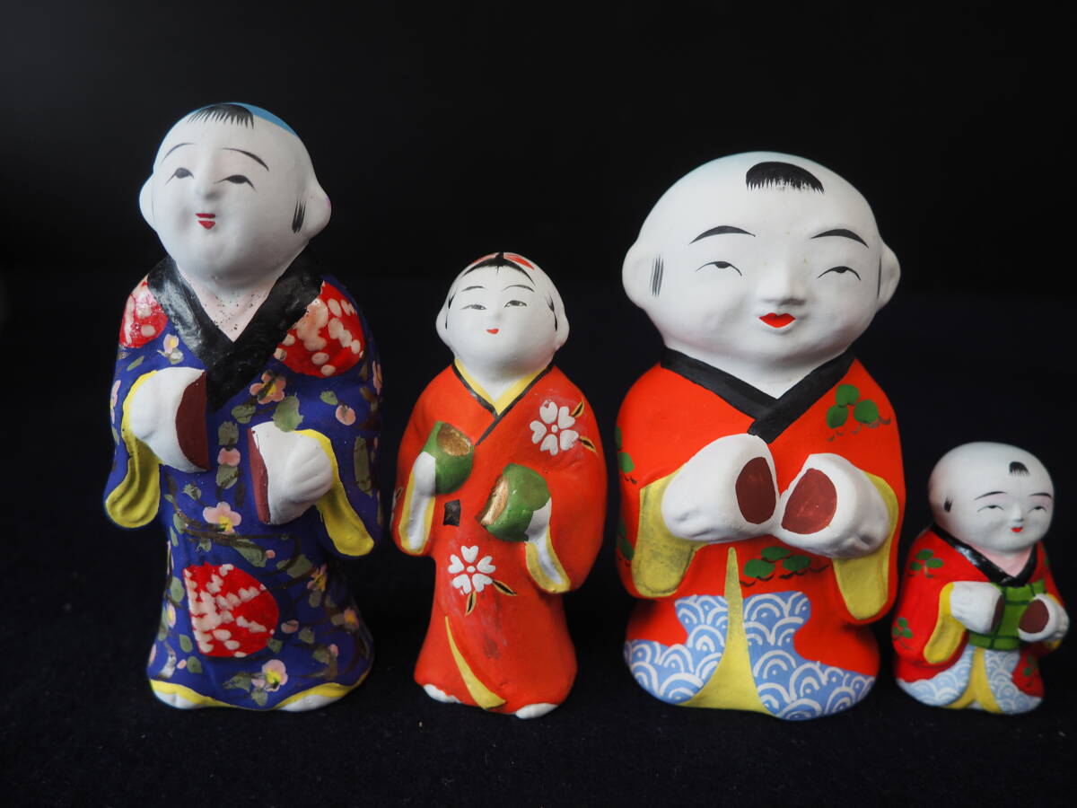 土人形 饅頭割 7点 セット 相良人形 野田末吉 尾崎人形 小幡でこ 土人形 饅頭割 7点 セット 相良人形 野田末吉 尾崎人形 小幡でこ