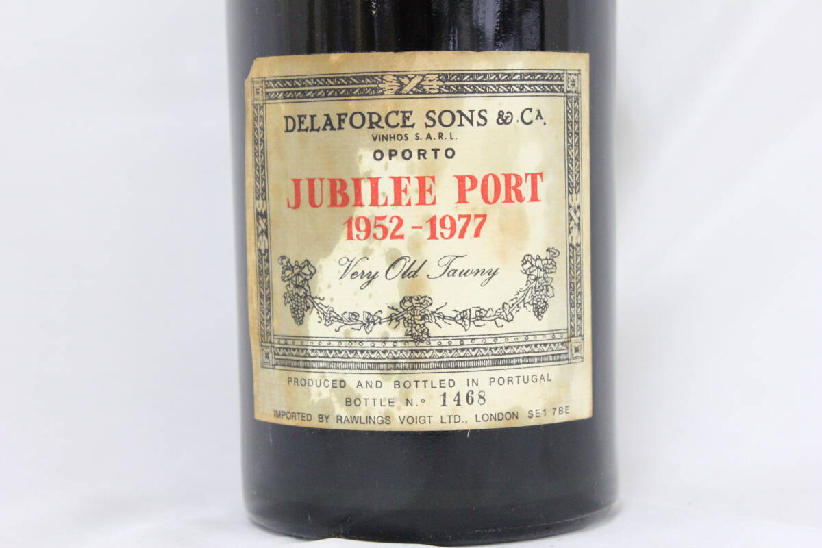 【希少】Delaforce Sons Oporto Jubilee Port 1952-1977 エリザベス2世女王陛下 治世25周年記念 5,000本限定 U53