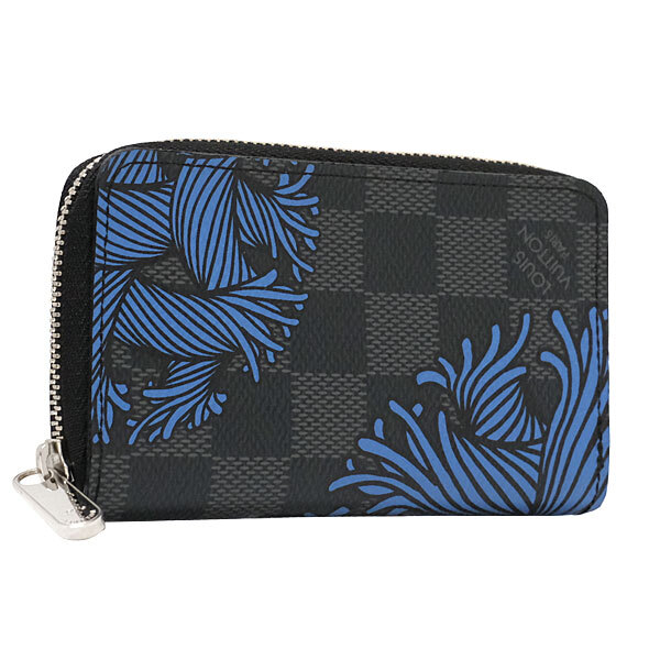 送料無料 本物 美品 LOUIS VUITTON ルイシトン ダミエグラフィット N41687 ジッピー・コインパース クリストファーネメス 財布 おしゃれ_画像1