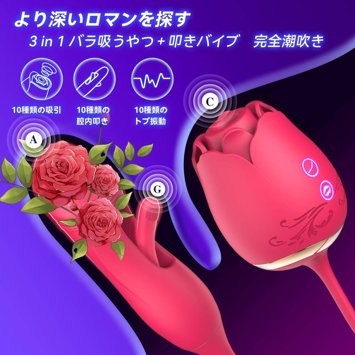 吸引バイブ 吸うやつ 吸うバイブ 吸引やつ バイブ 女性用 Ｇスポット クリ責(zé)め 乳首開発用 潮吹きバイブ 強(qiáng)力 人気 吸うローター A643