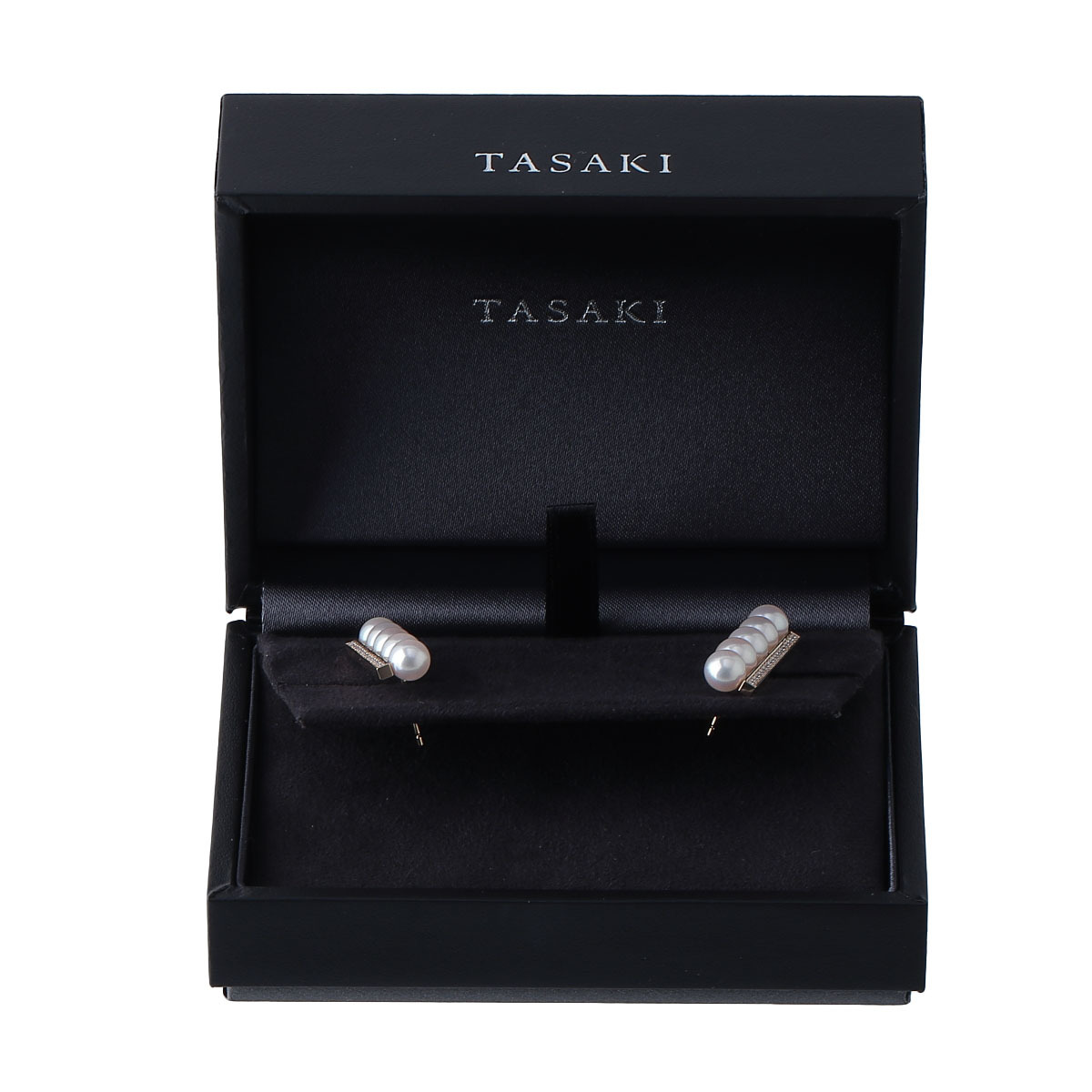 タサキ パール ダイヤ ピアス バランス プラス 5.7mm 0.08ct×2 タサキ パール ダイヤ ピアス バランス プラス 5.7mm 0.08ct×2
