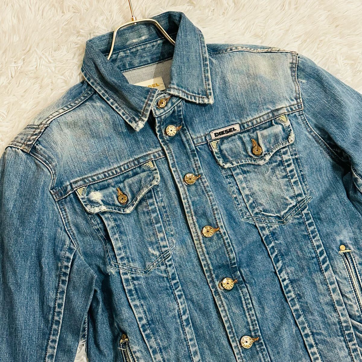 美品 希少L ディーゼル デニムジャケット Gジャン ジージャン 美品 希少L ディーゼル デニムジャケット Gジャン ジージャン