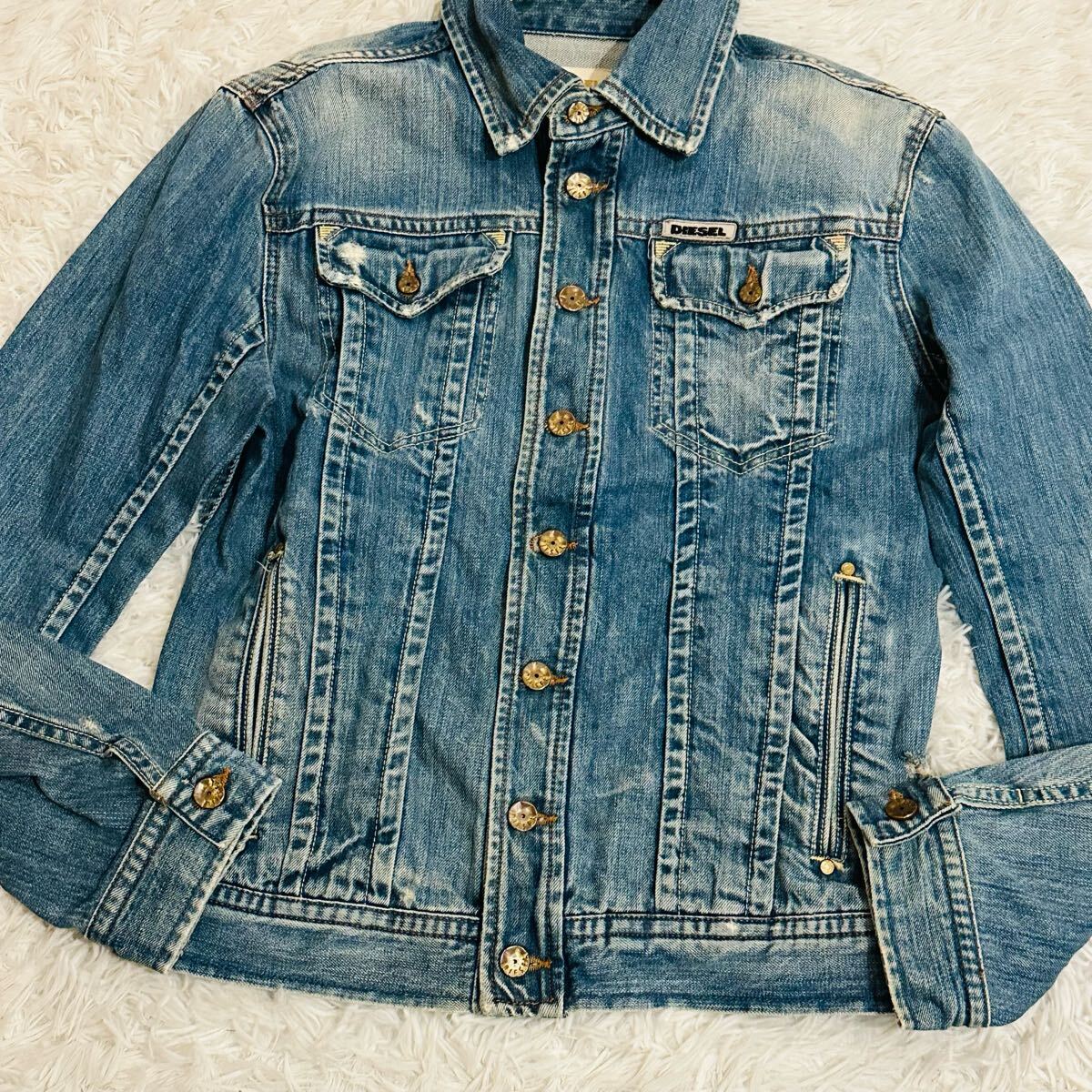美品 希少L ディーゼル デニムジャケット Gジャン ジージャン 美品 希少L ディーゼル デニムジャケット Gジャン ジージャン