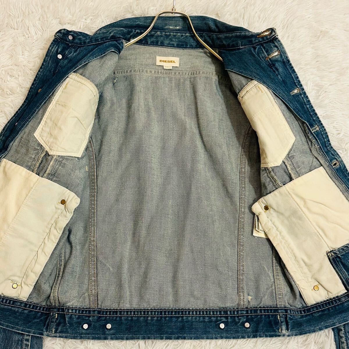 美品 希少L ディーゼル デニムジャケット Gジャン ジージャン 美品 希少L ディーゼル デニムジャケット Gジャン ジージャン