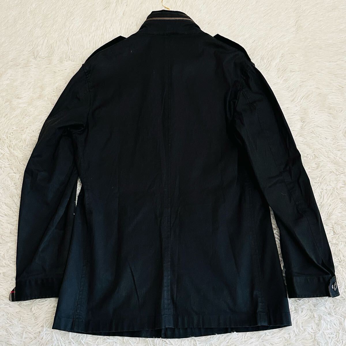 美品 希少L バーバリーブラックレーベル ミリタリージャケット M 美品 希少L バーバリーブラックレーベル ミリタリージャケット M