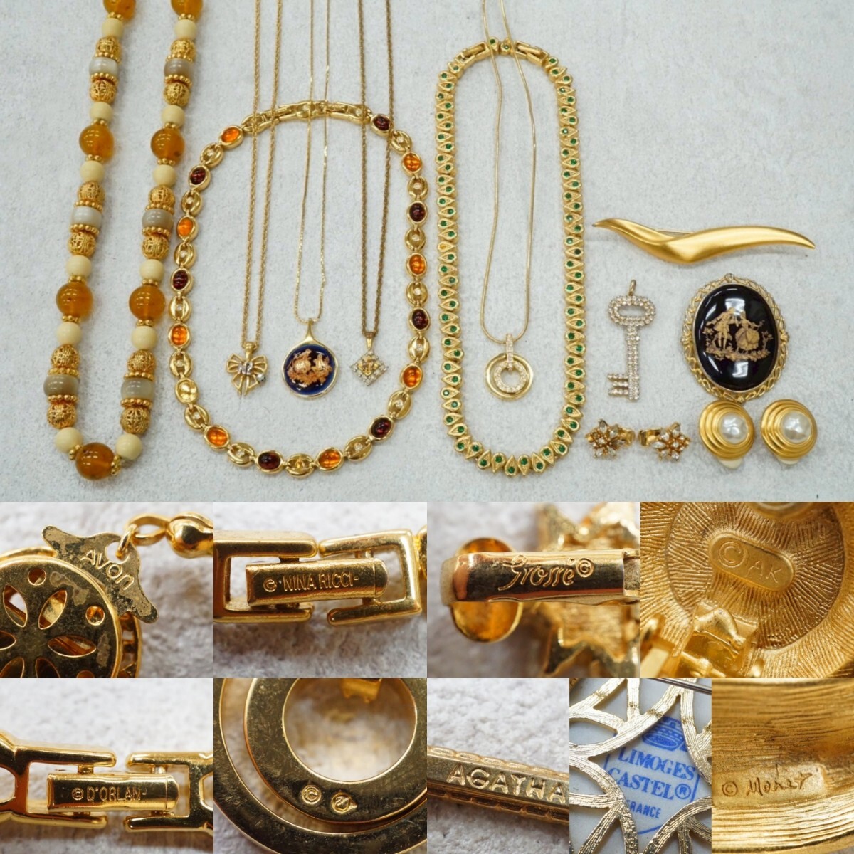 C642 SWAROVSKI/MONETなど ジャンク品 ブランド ネックレス C642 SWAROVSKI/MONETなど ジャンク品 ブランド ネックレス