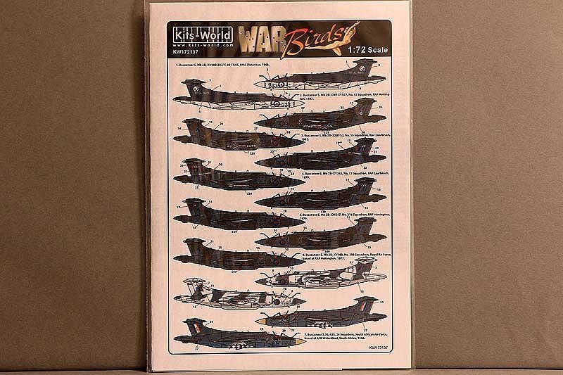 Kits-World(172137)1/72 ブラックバーン バッカニア用デカール