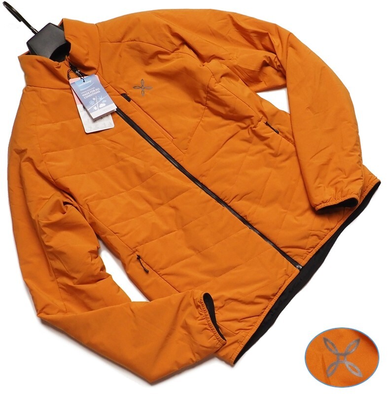 新品正規35200円 MONTURA モンチュラ comfortemp MID LAYER 高機能中綿ジャケット メンズMオレンジ(66) イタリア発ブランド