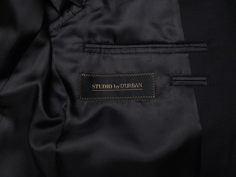 新品 STUDIO by DURBAN ダーバン 秋冬総裏 Super120'S 艶感ウール100% ジオメトリック柄 スーツY4濃紺(39) 0400282_画像6