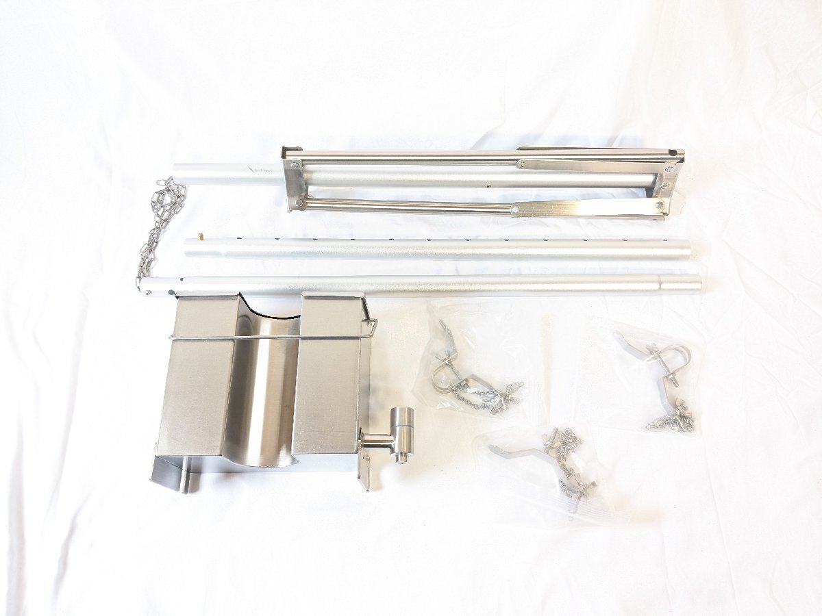 (管06803)未使用 テンマクデザイン×ウィンナーウェル ウッドストーブ サイドビュー M ウォータータンク 煙突スタンド付き 薪ストーブ_画像10