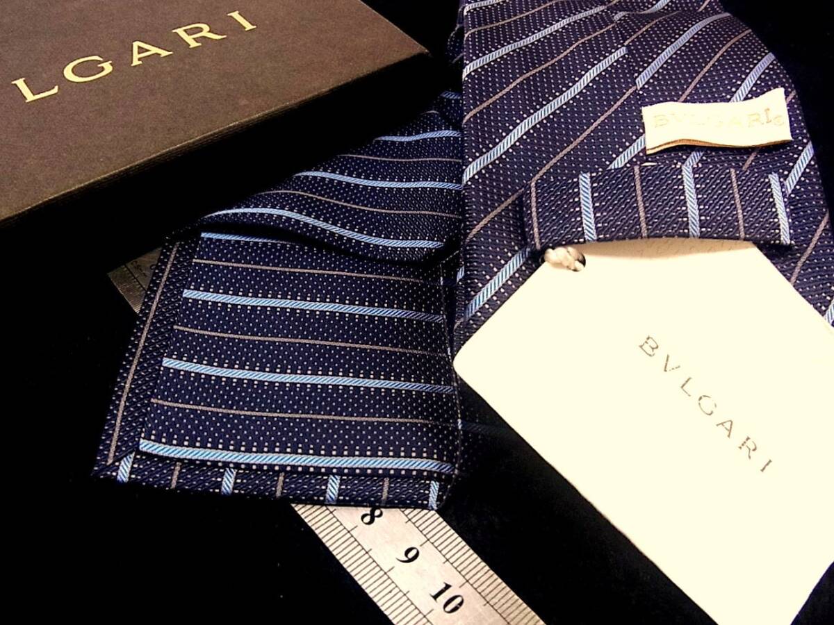 ♪:.*:2479【美品】【BVLGARI】ブルガリ 「最高級セッテピエゲ」 ネクタイ ★_画像2