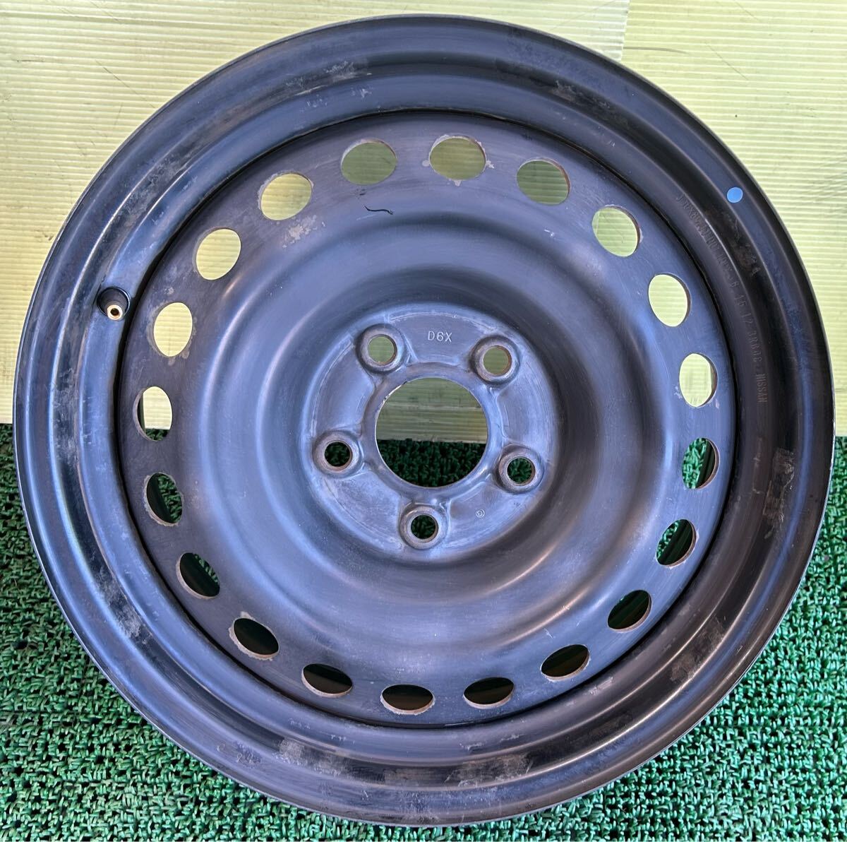 16 дюймовый стальное колесо Nissan оригинальный печать D6X 5 дыра PCD114.3 16×6.5J ступица 66mm Nissan с чехлом 