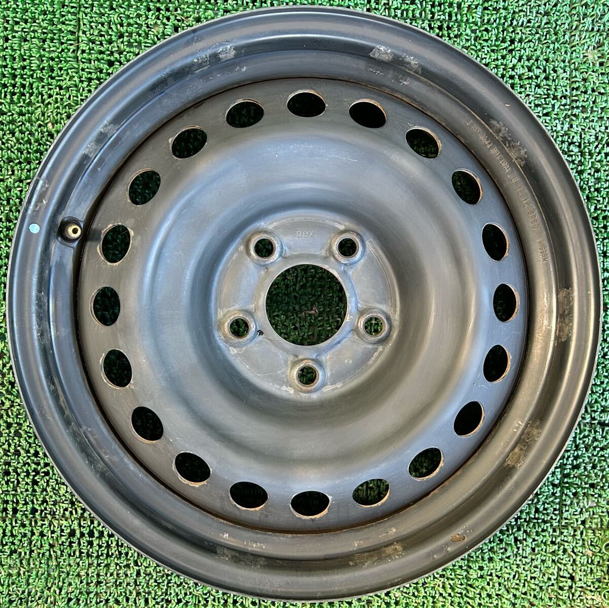 16 дюймовый стальное колесо Nissan оригинальный печать D6X 5 дыра PCD114.3 16×6.5J ступица 66mm Nissan с чехлом 
