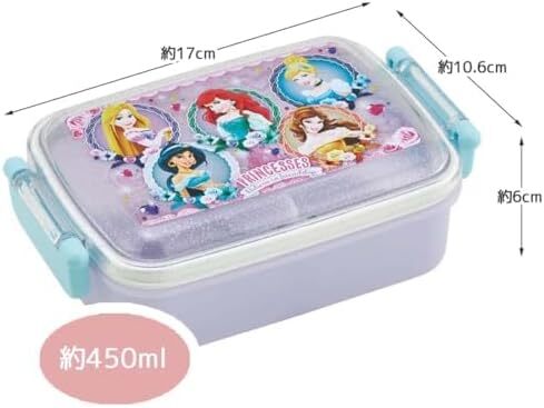  новый товар нераспечатанный *Skater. коробка для завтрака 3 позиций комплект * Disney Princess 450ml ланч box . палочки для еды сумка для бэнто мешочек ребенок Kids девочка розовый незначительный фиолетовый цвет сделано в Японии 