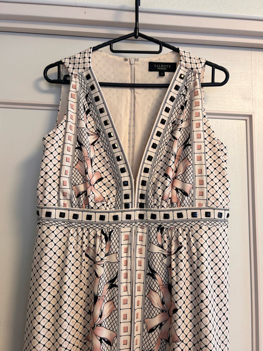 TALBOTS☆ビジューワンピース☆美品S_画像4