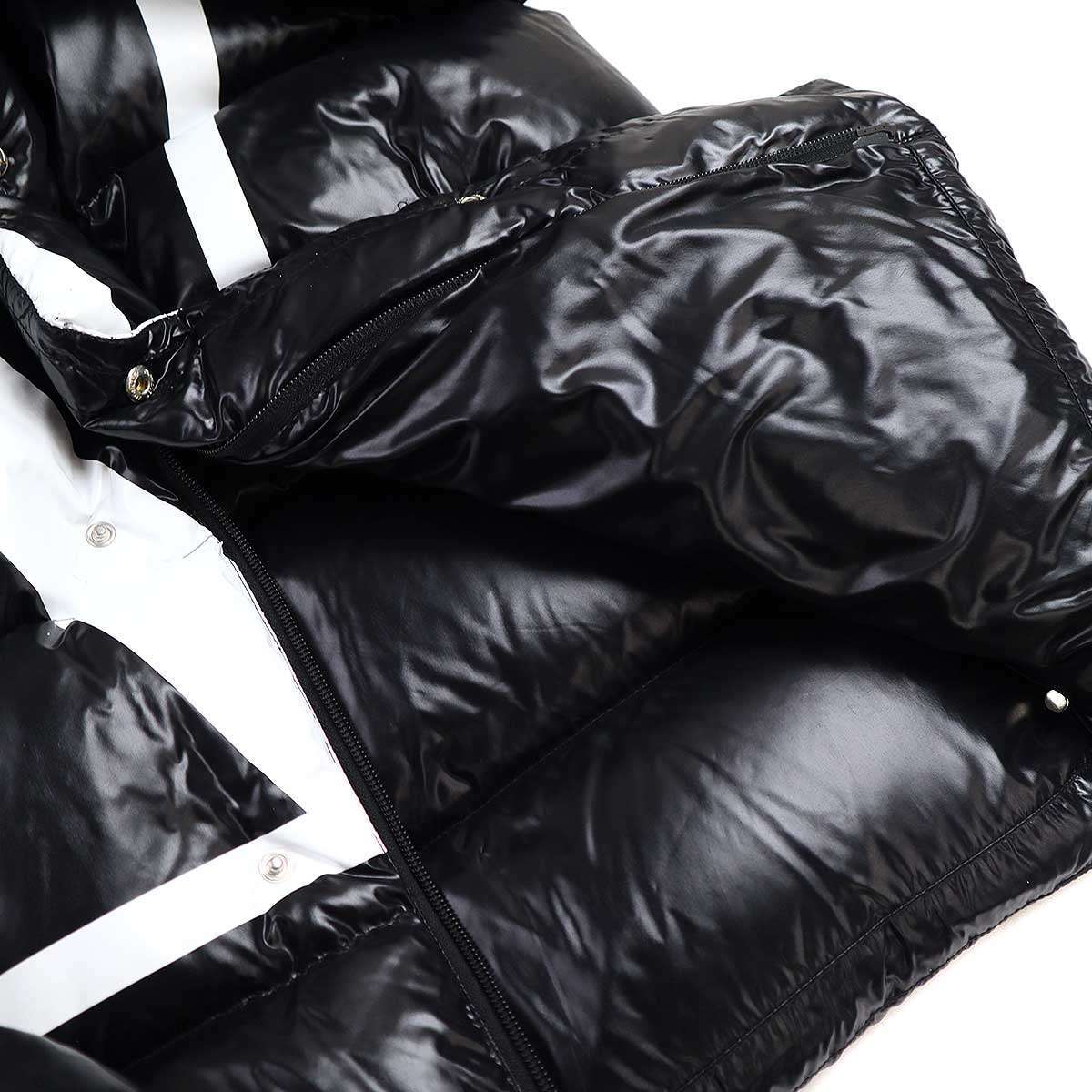 VALENTINO×MONCLER Valentino × Moncler 19AW Logo принт нейлон f- dead пуховик IT2BTQ6H3OS0