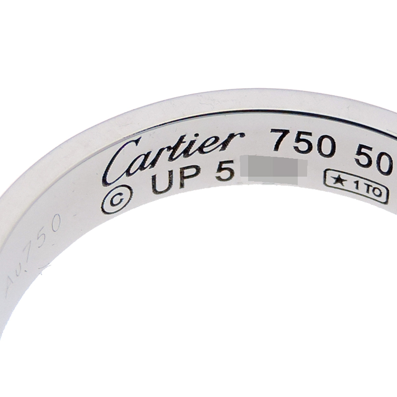 ［銀座店］CARTIER カルティエ ラブ スモールモデル #50 B4085100 リング?指輪 750ホワイトゴールド 10號 DH85913