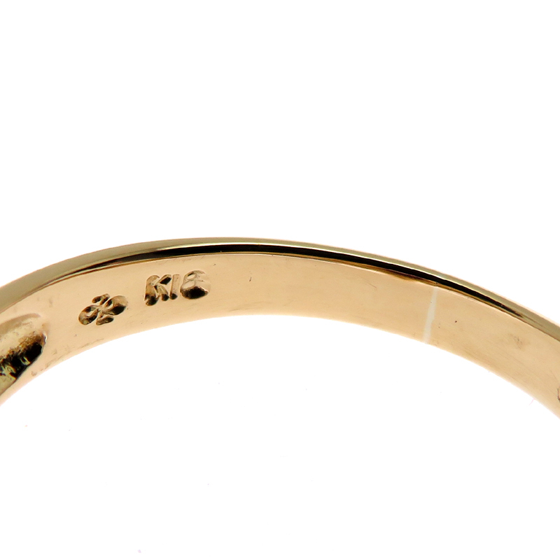 ［飯能本店］Non Brand ノンブランド 0.45ct 色石 ダイヤモンド リング?指輪 K18イエローゴールド 8.5號(hào) レディース DH85611