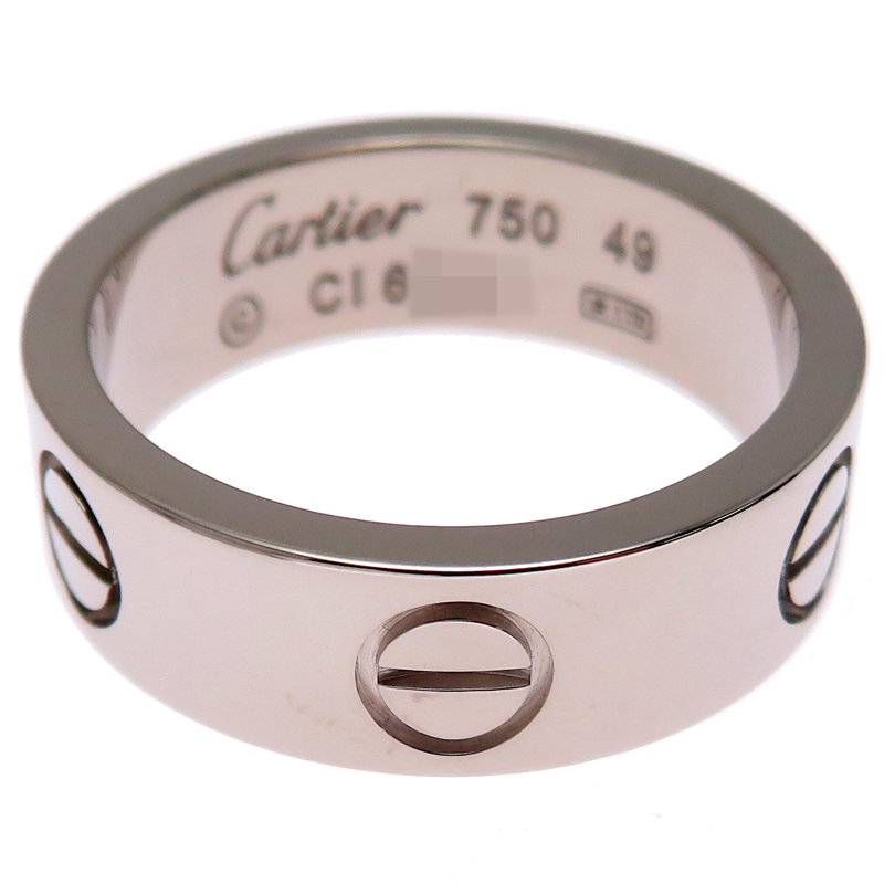 ［飯能本店］CARTIER カルティエ #49 ラブ B4084700 リング?指輪 750ホワイトゴールド 9號(hào) レディース DH86189