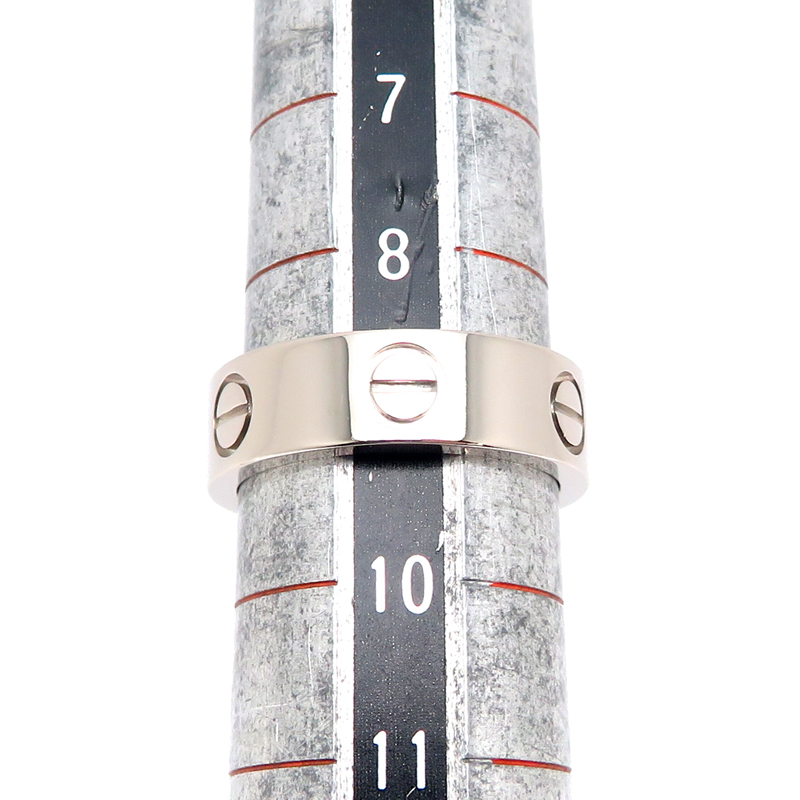 ［飯能本店］CARTIER カルティエ #49 ラブ B4084700 リング?指輪 750ホワイトゴールド 9號(hào) レディース DH86189