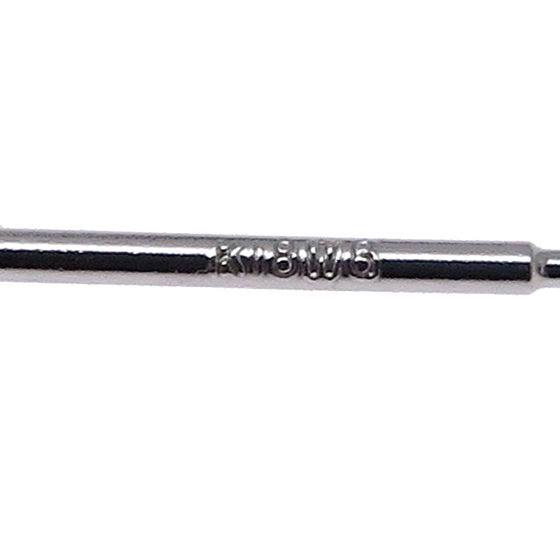 ［飯能本店］Non Brand ノンブランド 0.20ct×2 ダイヤモンド ピアス K18ホワイトゴールド レディース DH86172
