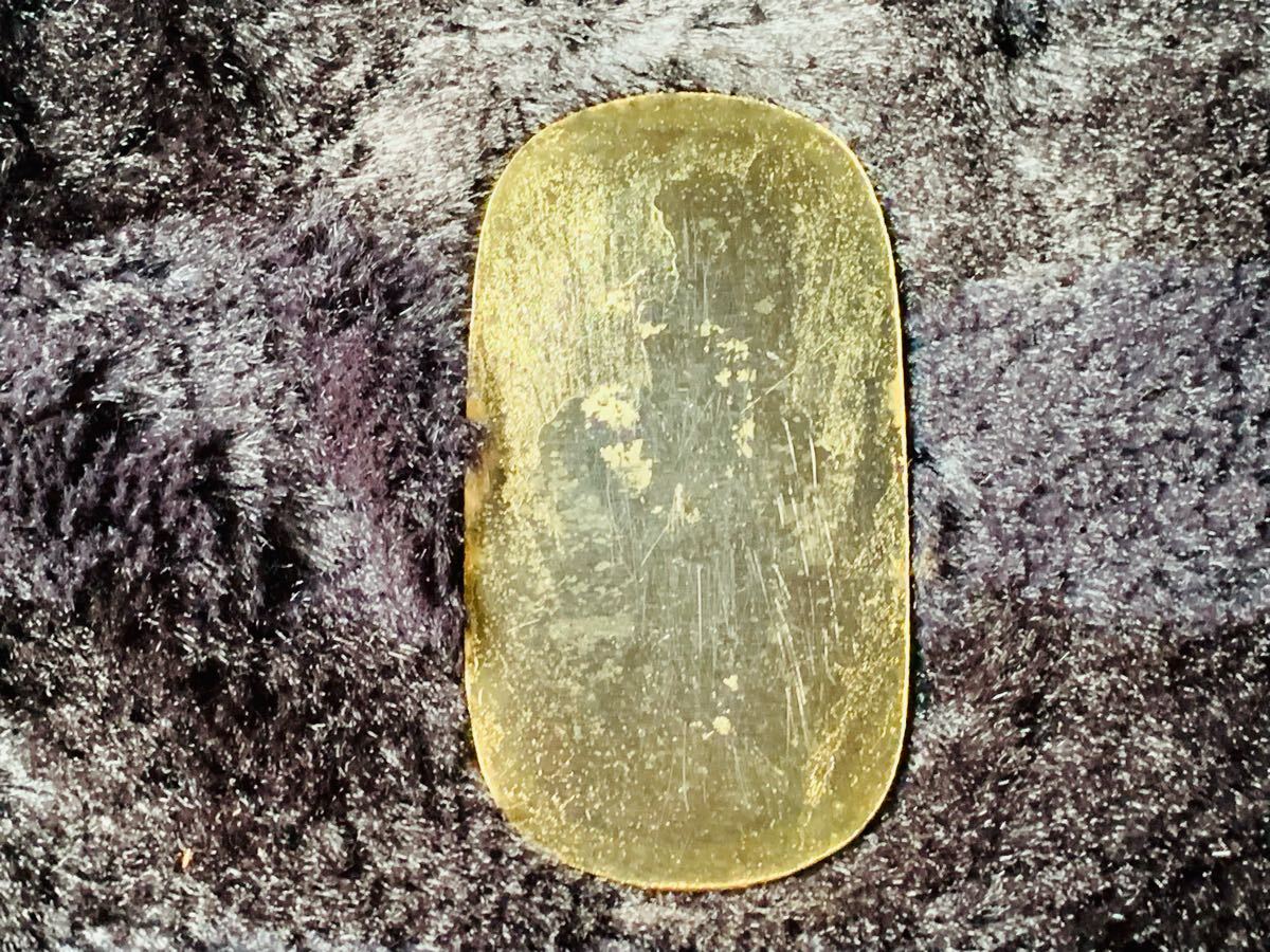 * изначальный документ . груз маленький штамп золотой 24KGP маленький штамп копия старая монета античный коллекция *