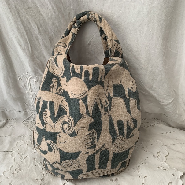 mina perhonen mina perhonen life puzzle жизнь мозаика eg сумка egg bag moss green бежевый 
