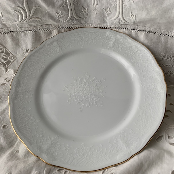 未使用 Noritake ノリタケ プレート 21cm プリンセスブーケ 1枚 白 ホワイト ファインポーセレン PRINCESS BOUQUET GOLD_画像2