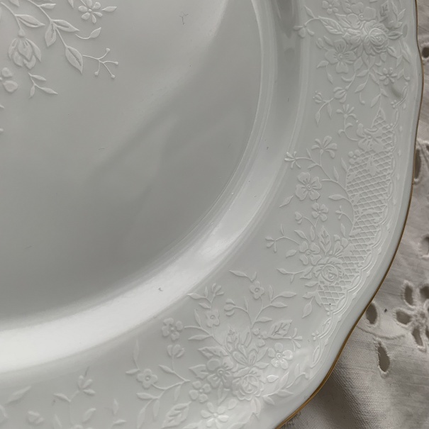 未使用 Noritake ノリタケ プレート 21cm プリンセスブーケ 1枚 白 ホワイト ファインポーセレン PRINCESS BOUQUET GOLD_画像5