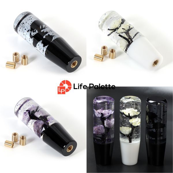 バラ 薔薇 シフトノブ ラメ 水中花 レトロ 當(dāng)時(shí)物 舊車 カスタム デコトラ トラック野郎 バニング JDM クリスタル 延長 白 ライフパレット