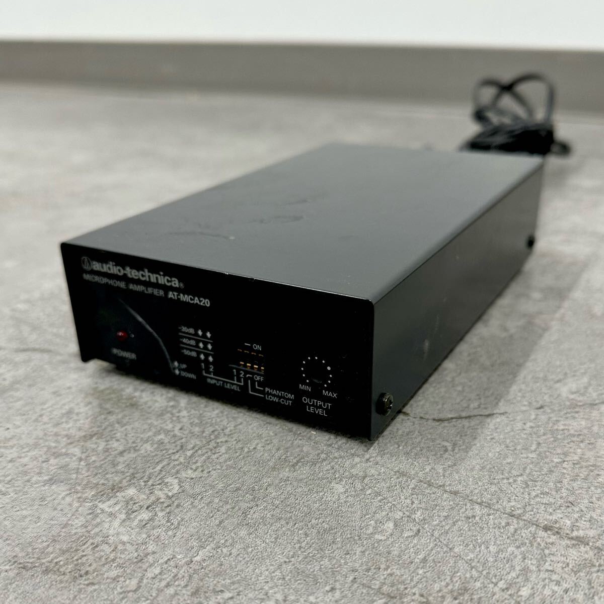 SNT244 audio-technica マイクロフォン アンプ AT-MCA20 オーディオテクニカ MADE IN JAPAN 日本製_画像1