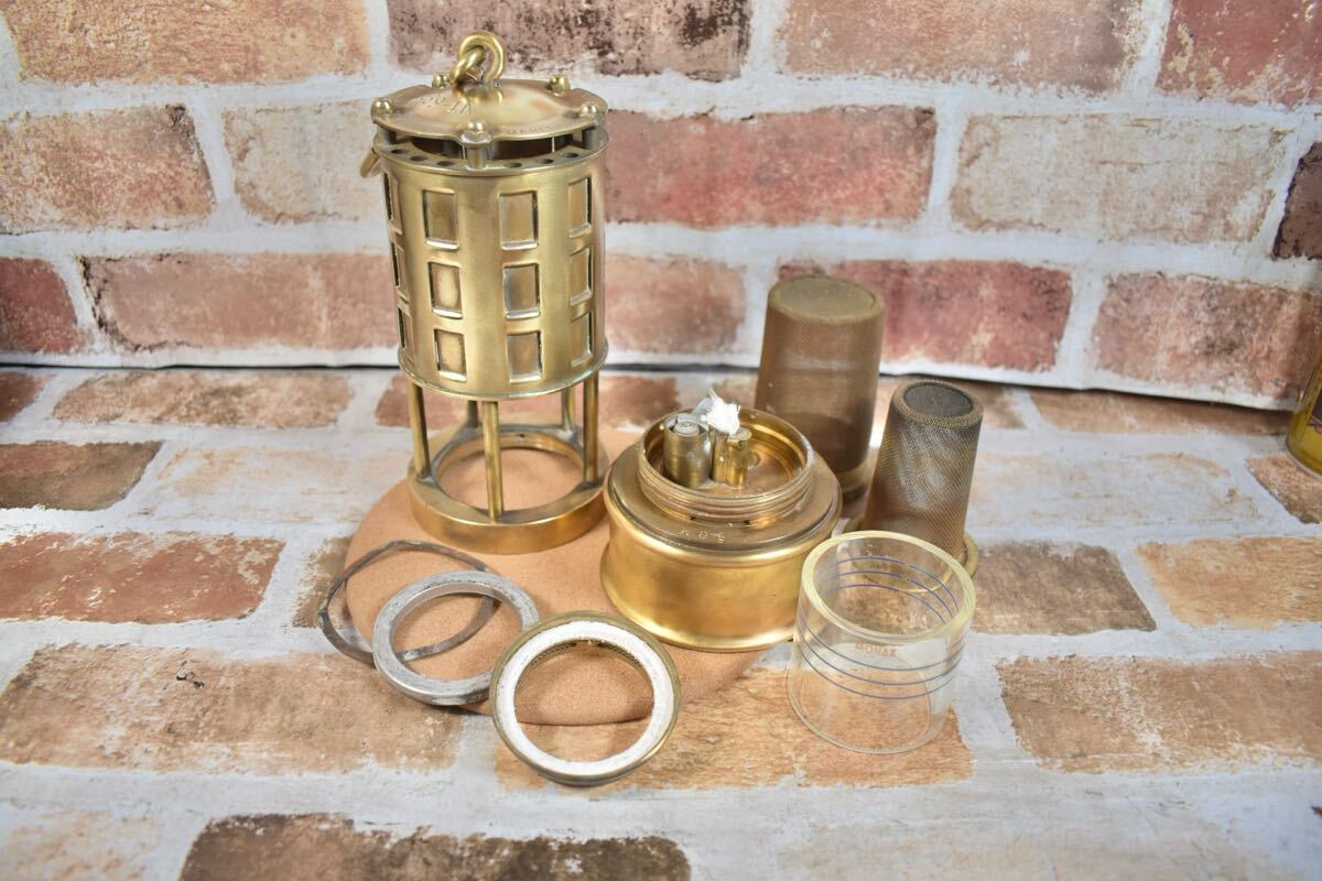 * первоклассный прекрасный товар * KOEHLER No.289 * с руководством пользователя * SAFETY LAMPke-la- латунь малый z фонарь лампа уголь . кемпинг латунь 