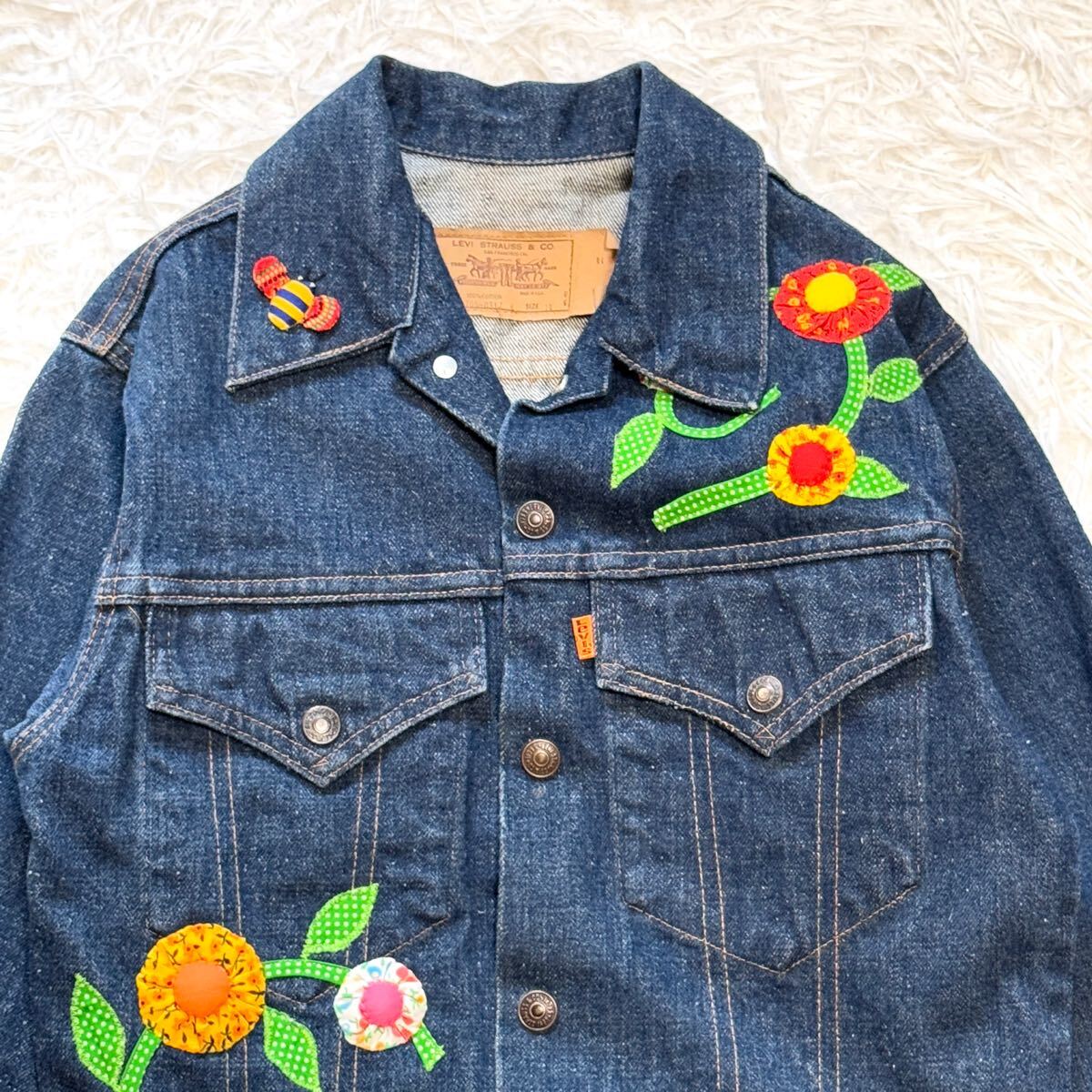 超レア LEVIS デニムジャケット 70s 70705-0317 USA オレンジ 超レア LEVIS デニムジャケット 70s 70705-0317 USA オレンジ