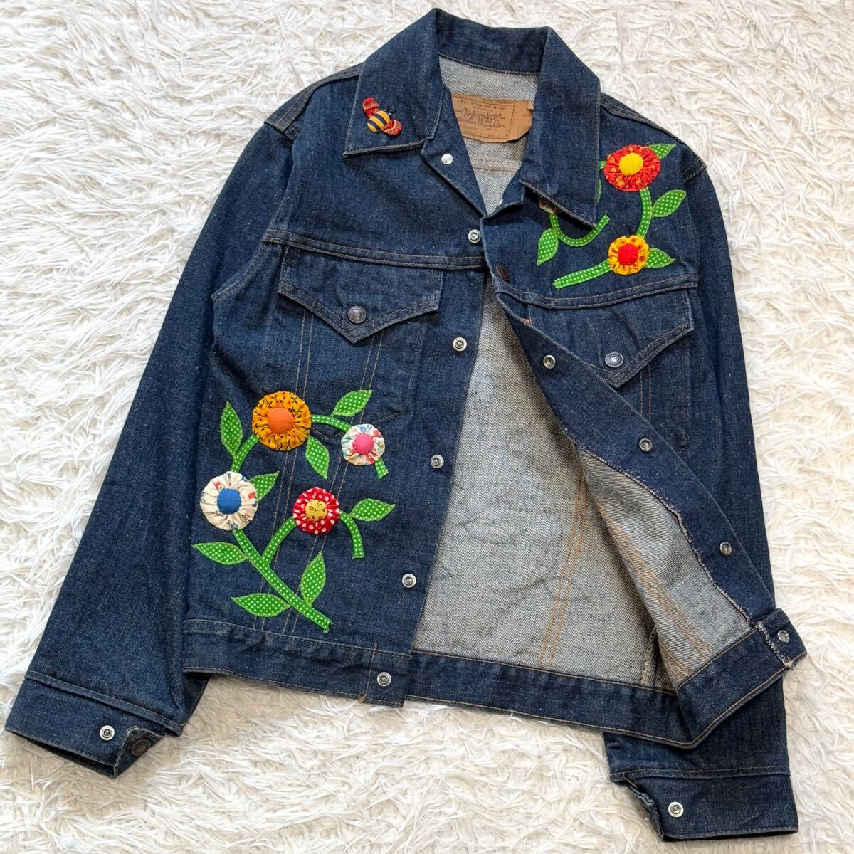超レア LEVIS デニムジャケット 70s 70705-0317 USA オレンジ 超レア LEVIS デニムジャケット 70s 70705-0317 USA オレンジ
