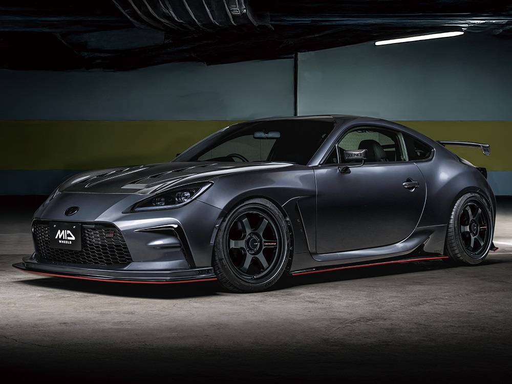 MID WHEELS/MID RACING R06 アルミホイール 2本セット 【17×7.5J 4-100 INSET42 クリスタルブラック】_画像3