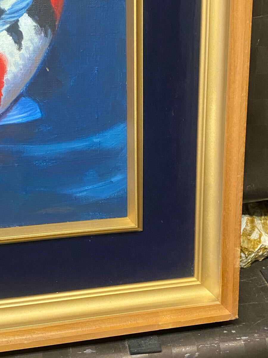 模写】作者不明 油絵 油彩画 絵画 人物画 美術品 額装 油彩(人物