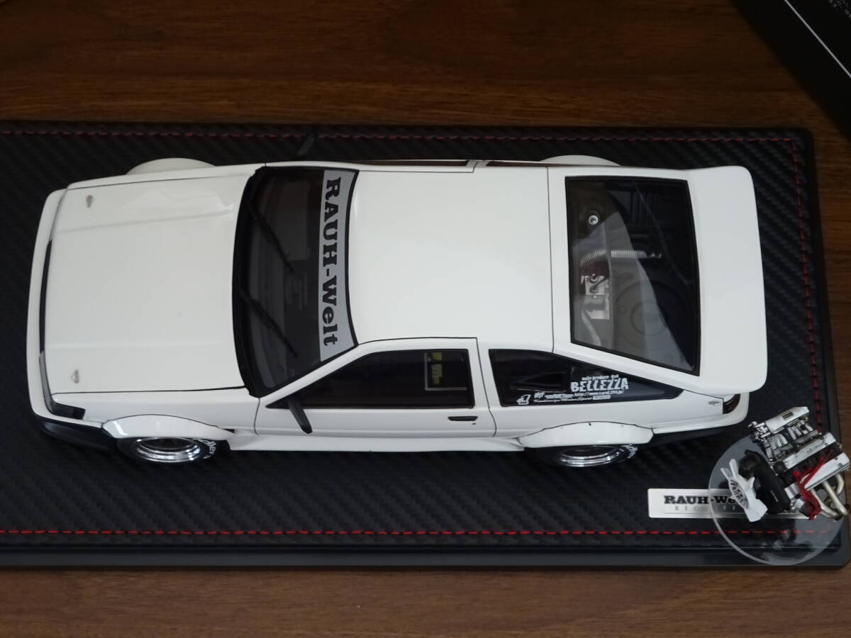 ☆WEB限定70台☆IG2968☆1/18 RWB AE86 White/Black With Engine ☆WEB限定70台☆IG2968☆1/18 RWB AE86 White/Black With Engine
