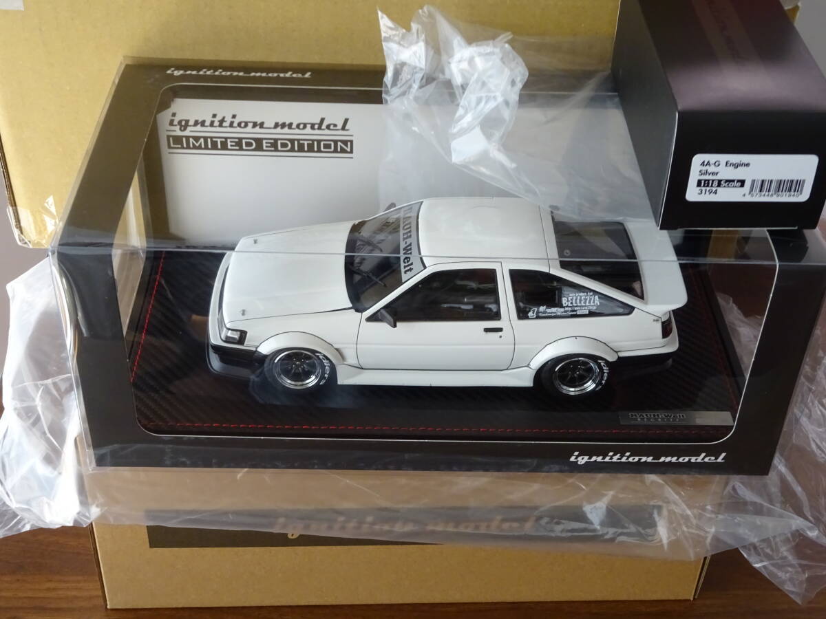 ☆WEB限定70台☆IG2968☆1/18 RWB AE86 White/Black With Engine ☆WEB限定70台☆IG2968☆1/18 RWB AE86 White/Black With Engine