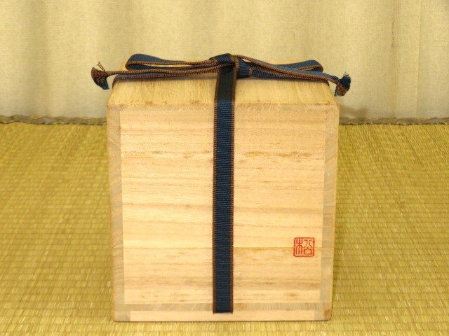 ▲松浦清治作銘入四隅落印籠形島桑拭漆仕上最高級将棋駒箱▲新品　桐共箱付