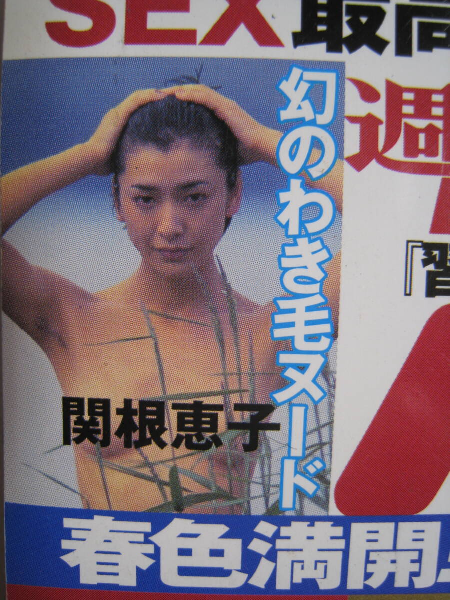 関根恵子　ヌード 新品】【未使用】【非売品】関根恵子『27歳のわき毛ヌード』・有森也実『女優ヌード』・青田典子＆中島史恵『悩殺ボディの2大クイーン』(タレント)｜売買されたオークション情報、Yahoo!オークション(旧ヤフオク!)  の商品情報をアーカイブ公開 - オークファン（aucfan.com）
