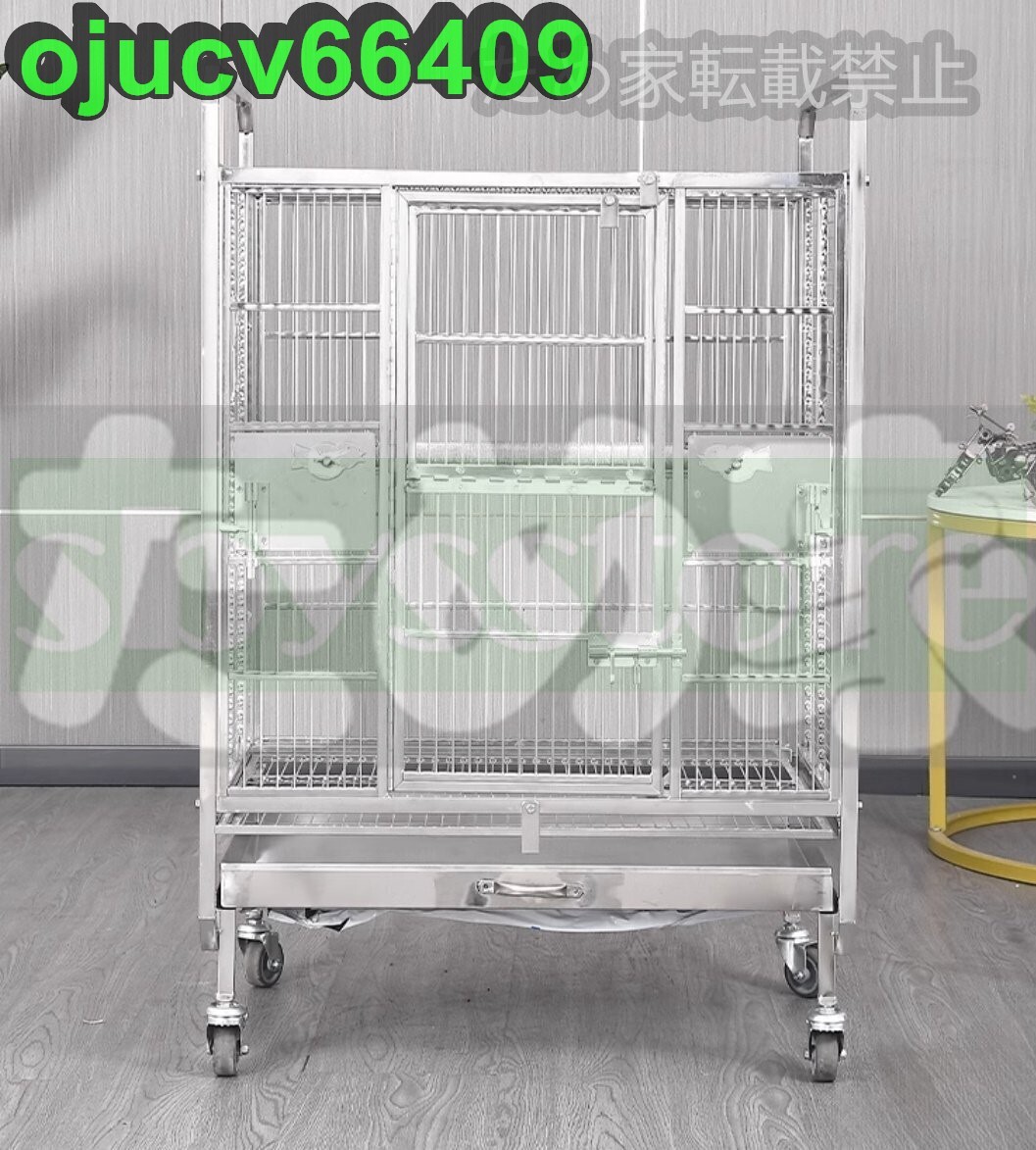  супер популярный * клетка для птиц клетка роскошный . большой попугай клетка средний двор голубь размножение клетка квадратный. 304 нержавеющая сталь сталь. клетка для птиц с роликами .59.3*49*92.5cm