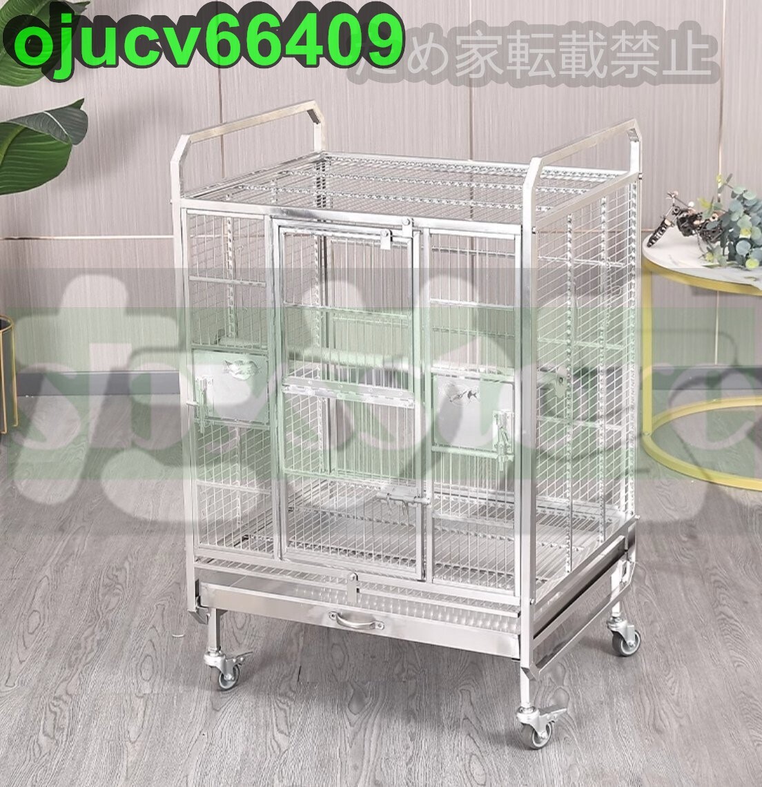  супер популярный * клетка для птиц клетка роскошный . большой попугай клетка средний двор голубь размножение клетка квадратный. 304 нержавеющая сталь сталь. клетка для птиц с роликами .59.3*49*92.5cm