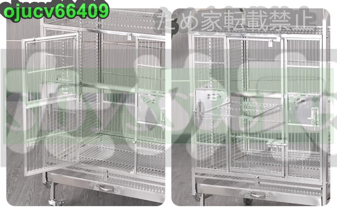  супер популярный * клетка для птиц клетка роскошный . большой попугай клетка средний двор голубь размножение клетка квадратный. 304 нержавеющая сталь сталь. клетка для птиц с роликами .59.3*49*92.5cm