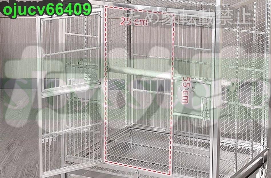  супер популярный * клетка для птиц клетка роскошный . большой попугай клетка средний двор голубь размножение клетка квадратный. 304 нержавеющая сталь сталь. клетка для птиц с роликами .59.3*49*92.5cm