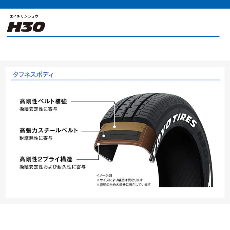 4本セット MADCROSS GRACE 15x6.0J 6/139.7 +33 GB/P TOYO トーヨー H30 195/80R15 107/105 ホワイトレター ハイエース レジアスエース