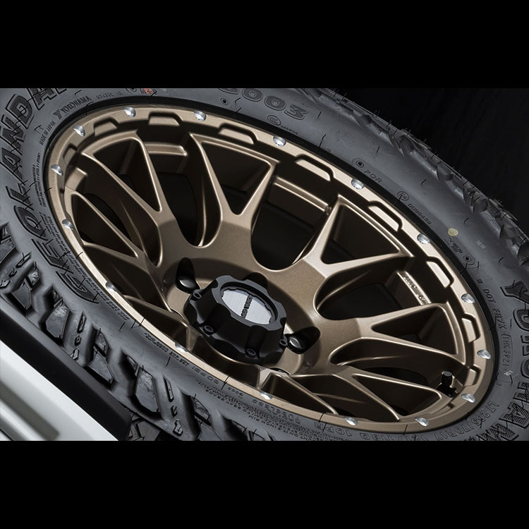 4本セット マッドヴァンス08 VANCE08 15x6.0J 6/139.7 +33 FB ヨコハマ ジオランダー X-AT G016A 195/80R15 WL ハイエース レジアスエース